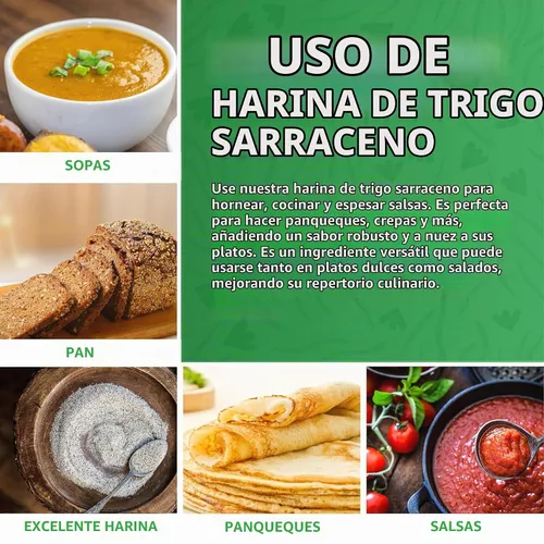 Vista 3 de Jiva Organics Harina de trigo sarraceno (oscuro), bolsa de 2 libras, vegano, sin OMG, kuttu, sabor terroso