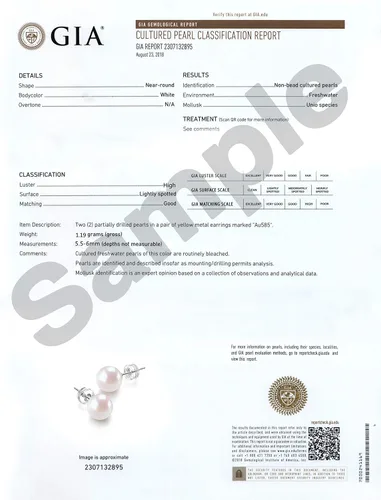Vista 6 de JORA Aretes redondos de oro de 14 quilates con perlas cultivadas en agua dulce para mujer, calidad AAAA, Oro blanco Metal Perla simulada Oro