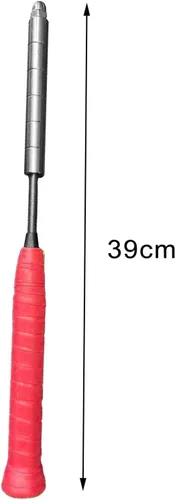 Vista 4 de YIJU Badminton Racket Swing Trainer, Badminton Trainer Pole Training Tool, Racket Training, Badminton Power Enhance Grip for Power Adults