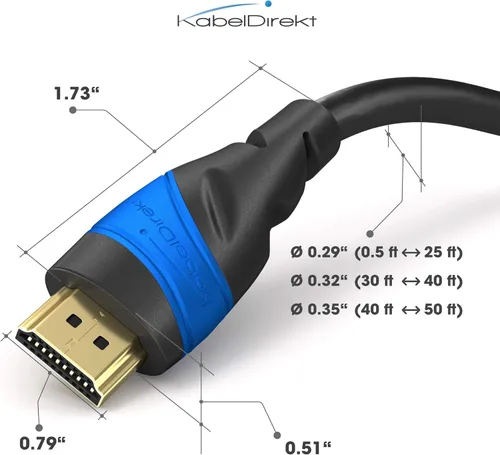 Vista 6 de KabelDirekt 197 cable HDMI de 1 pie - TOP Series