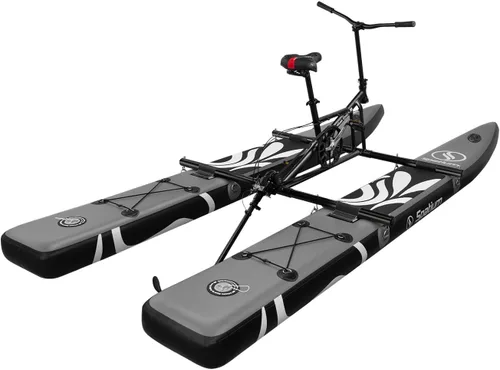 Spatium Sup Water Bike 2.0 Inflatable Pedal Boat 3-Blade Propeller Inflatable Pedal Kayak Water Bikes for Lake Fishing Pedal Boat More Stable and