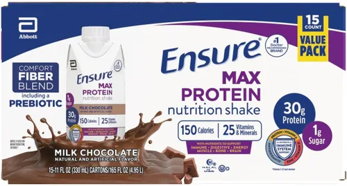 Vista 15 de Ensure Max Protein Nutrition Batido, con 0.03 onzas de proteína, 0.03 onzas de azúcar, batido alto en proteínas, pastel de queso de cereza, 11 onzas