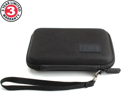 Vista 7 de USA GEAR Funda para disco duro – Funda para disco duro externo compatible con Western Digital Elements, disco duro portátil Seagate, Toshiba Canvio