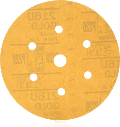 Vista 22 de 912 Hookit disco de arena P5A de 3" color oro de 3M, P220, 3, Dorado