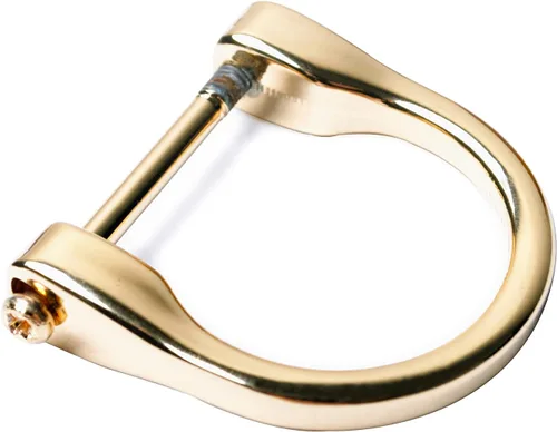 Vista 4 de Bobeey 4 anillos en D de 1 pulgada en forma de herradura, anillos en forma de U, anillos en forma de D, anillo en forma de herradura, anillo en D