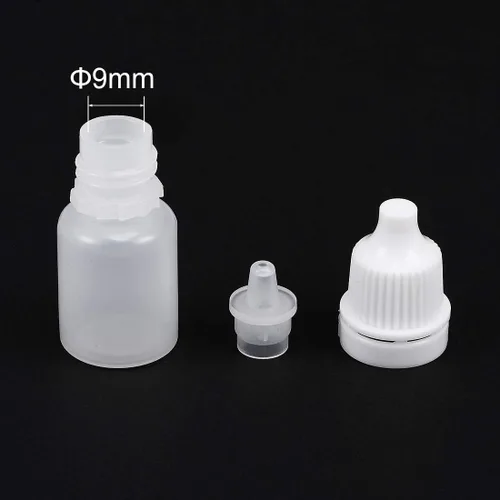 Vista 3 de uxcell Botella cuentagotas de plástico, 0.2 fl oz/0.17 oz botellas de gota de boca pequeña botella vacía exprimible líquido gotero 30 piezas
