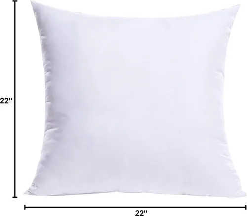 Vista 8 de MIULEE - Funda de almohada rellena de alta calidad, inserto cuadrado para almohada decorativa, para cama, sofá, sillón, 22 x 22 pulgadas