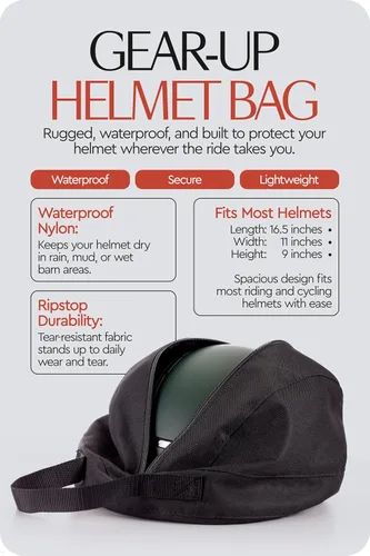 Vista 2 de HORZE Ecuestre Bicicleta Montar Fácil de Llevar Casco De Nylon Impermeable Caso