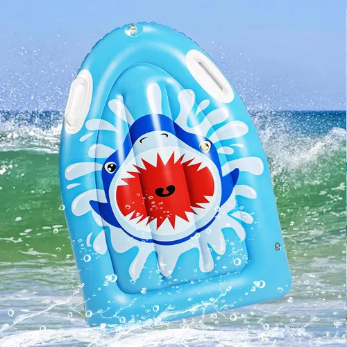 Vista 7 de Tablas inflables para playa tablas de boogie para playa, tabla de surf inflable, tabla de surf inflable con asas para niños, surf, natación