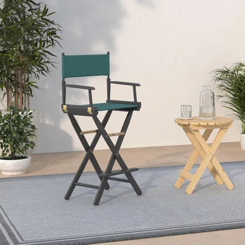 Vista 2 de Casual Home silla de director de 18 pulgadas, únicamente armazón, Madera, Negro