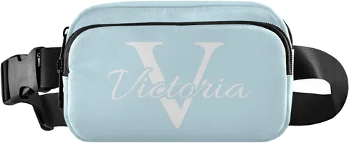 Vista 17 de Riñoneras personalizadas para mujeres y hombres, bolsa de cinturón personalizada con correa ajustable, riñoneras de moda, bolsa cruzada para la #01