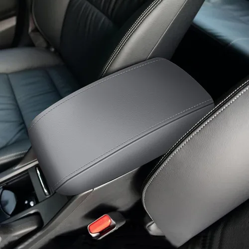 Vista 10 de AOMSAZTO Reposabrazos de Altura para Honda Civic 2006-2011 Negro de Cuero Central