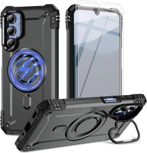 Vista 20 de Funda para teléfono Samsung Galaxy A16 5G [protección contra caídas de grado militar de 15 pies] con 2 protectores de pantalla de vidrio templado