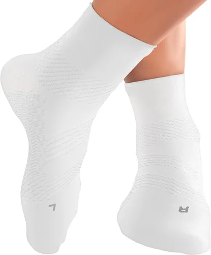 Vista 9 de TechWare Pro Calcetines para fascitis plantar - Calcetines de compresión de tobillo para mujeres y hombres. Soporte para tendinitis de Aquiles