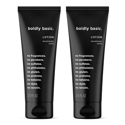Vista 8 de Boldly Basic Loción sin fragancia - Hidratante para pieles secas y sensibles - No grasa - Sin perfume - Probado por dermatólogos - Sin sulfatos