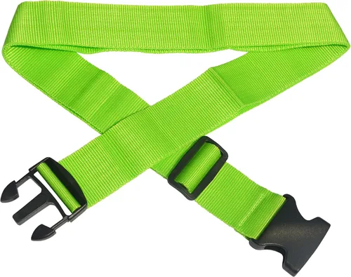 Vista 4 de WeBravery Correa de equipaje ajustable Maleta Cinturón Correas Accesorios de viaje (verde 1 paquete)