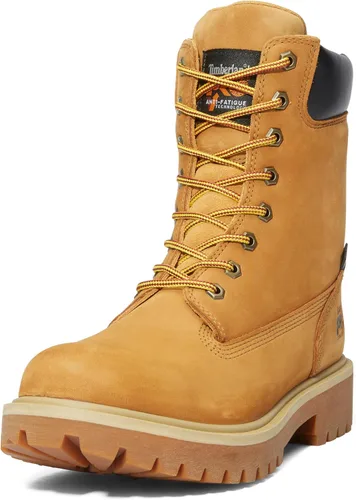 Timberland PRO Botas de trabajo industriales impermeables con punta de seguridad de acero de 8 pulgadas para hombre Trigo-2024 Nuevo