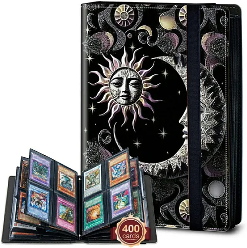 Vista 48 de Rossy Carpeta para tarjetas de 4 bolsillos, soporte para álbum de coleccionista de tarjetas de intercambio de 240 tarjetas, de doble cara, soporte