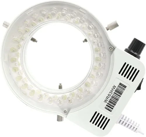 Vista 5 de Kit de microscopio LED para microscopio iluminador de luz de anillo para microscopio lámpara ajustable microscopio industrial cámara fuente de luz