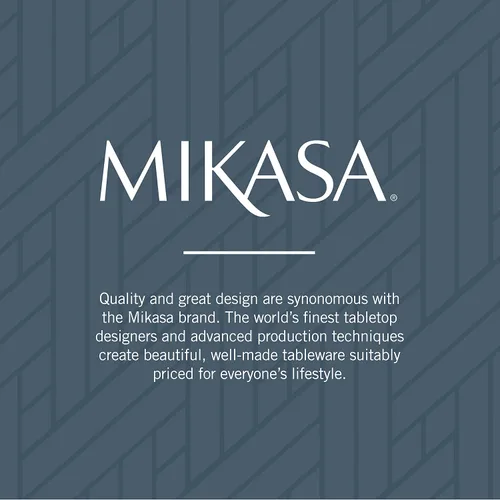 Vista 10 de Mikasa, Oliver Gleam - Juego de cubiertos para 12, 65 piezas, acero inoxidable 18/10, juego de cubiertos con utensilios para servir