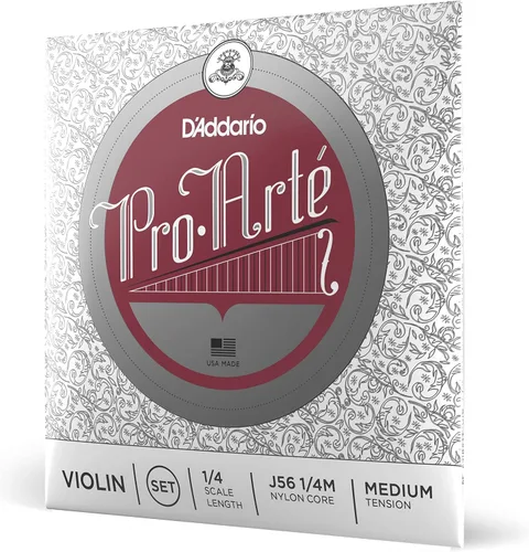 Vista 10 de D'Addario J56 1/2M Pro-Arte Cuerdas de Nylon para Violín, Mediano
