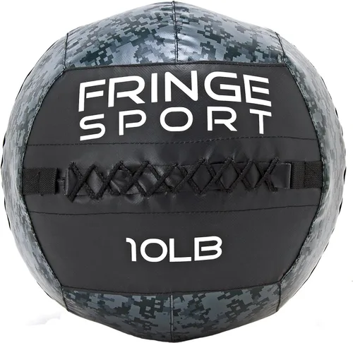 FringeSport Pelota medicinal de camuflaje digital/pelota pesada extra duradera para fuerza y acondicionamiento, entrenamiento pliométrico y básico,
