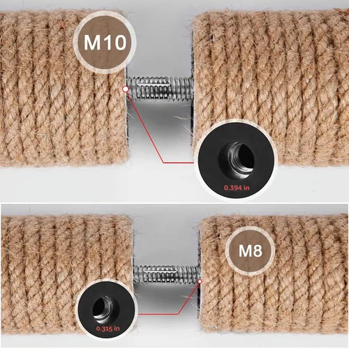 Vista 3 de Tornillos M10 y M8 de repuesto para poste rascador Cat