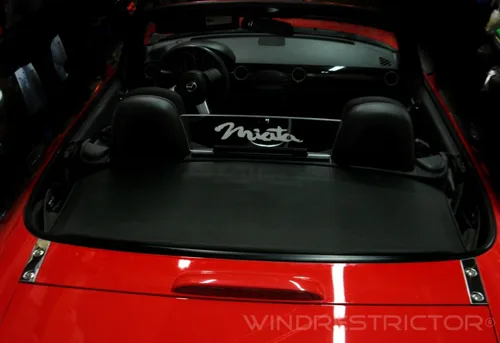 Vista 2 de Windrestrictor – Deflector de viento Miata NC para convertibles Compatible con 2006-2015 Controla el flujo de aire de la contracorriente Paseo