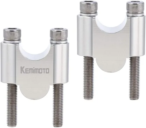 Vista 9 de KEMIMOTO Elevadores de manillar de motocicleta de 1 pulgada, elevadores de motocicleta de aleación de aluminio, compatibles con Sportster Softail