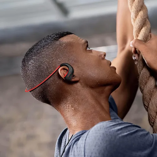 Vista 2 de Reproductor inalámbrico Bluetooth MP3 incluido 16 GB de memoria, reproductor de MP3 con auriculares Bluetooth, auriculares intrauditivos