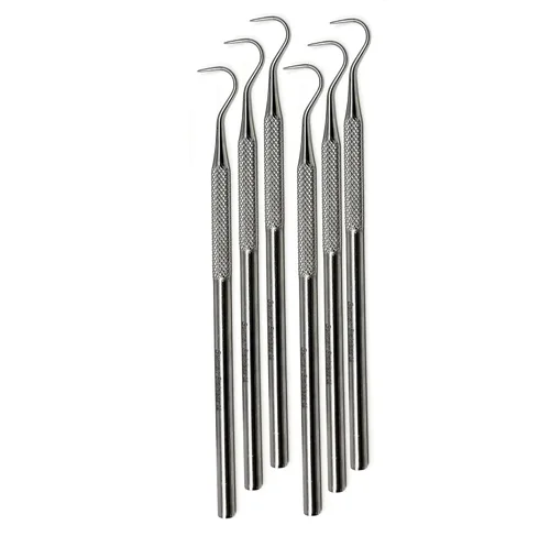 Vista 9 de Dental Probe Explorer #23 - Placa de herramientas reutilizable de acero inoxidable y removedor de sarro, extremo en ángulo adecuado para uso