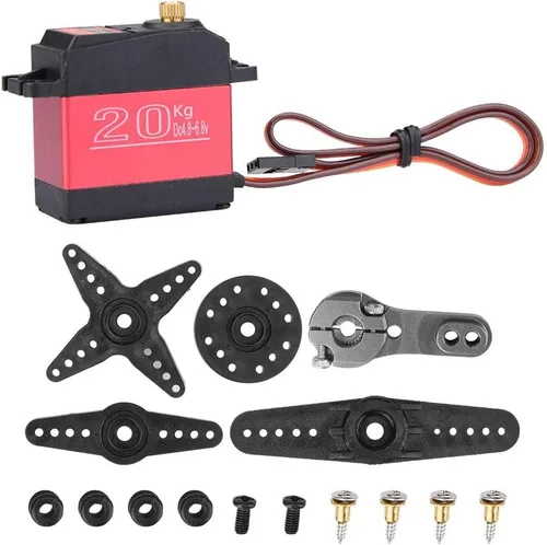 Vista 5 de RC Servo, 44.1 lbs 55.1 lbs Metal Gear High Torque Digital Servo para amantes de RC (44.1 lbs)