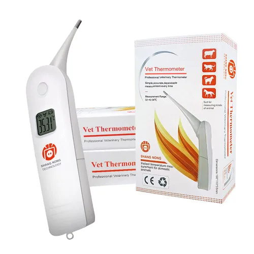 Termómetro electrónico animal para mascotas Termómetro digital es un termómetro recto rápido para perros, caballos, gatos, cerdos, ovejas