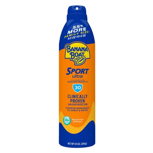 Vista 16 de Banana Boat Sport Ultra SPF 30 - Protector solar en espray Banana Boat Protector solar SPF 30, resistente al agua, libre de oxibenzona, 6 onzas