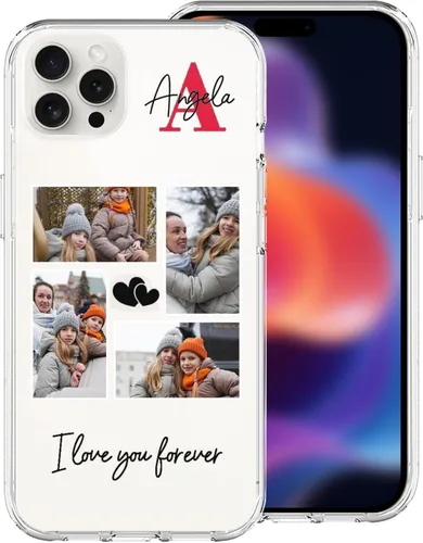 Custom Personalized Phone Case for iPhone 17 16e 16 15 14 13 12 11 Pro Max Plus XR X SE 8 7 6, Soft TPU Anti-Drop Protective Case, for Couples,