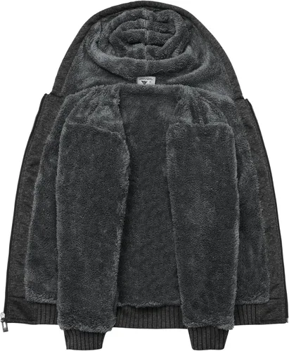 Vista 4 de SWISSWELL Sudadera de forro polar con capucha y cremallera completa para niños y niñas de 6 a 16 años