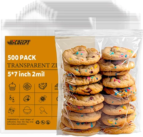 Vista 12 de Bolsas transparentes pequeñas con cremallera, 1000 unidades (1.5 x 2 pulgadas y 2 x 2 pulgadas cada una de 500), bolsas de plástico con cierre