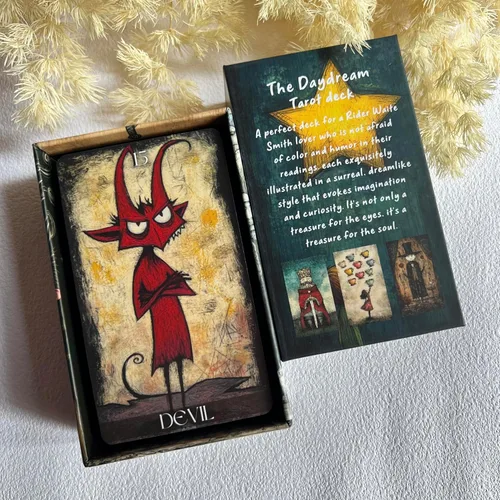 Vista 5 de Daydream - Tarjetas de tarot para principiantes, baraja de tarot surrealista, tarjetas de adivinación
