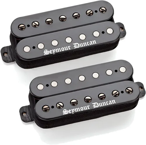 Seymour Duncan Black Winter Humbucker - Juego de pastillas de 2 piezas, 7 cuerdas Negro