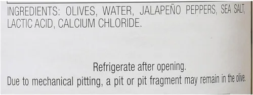 Vista 3 de Jeff's Natural Jeff's Natural - Aceitunas rellenas de jalapeño, veganas, sin OMG, caja de 6, 7.5 onzas