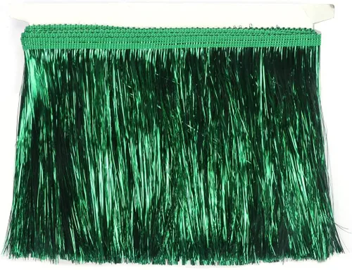 Vista 54 de YYCRAFT Guirnalda de flecos de oropel de 4 pulgadas de ancho para disfraz de baile con flecos, efecto de lámina brillante, decoración de fiesta