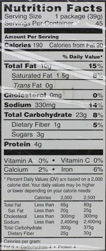Vista 2 de Austin Galletas de queso con mantequilla de maní, 1.38oz (27 unidades)