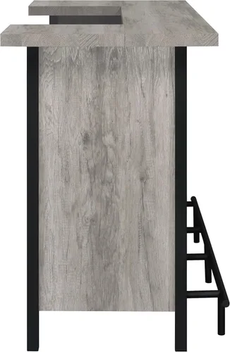 Vista 9 de Coaster Furniture Bar Unit Gris Driftwood Negro 182105