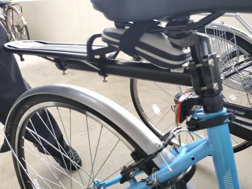 Vista 3 de Soporte trasero retráctil para bicicleta de aleación de aluminio para bicicleta
