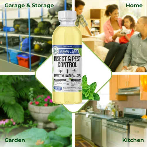 Vista 7 de Mighty Mint Concentrado repelente de insectos de aceite de menta – Control natural de insectos en interiores y exteriores para arañas, hormigas