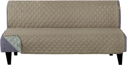 Vista 136 de U-NICE HOME - Fundas para sillas reclinables, reversibles, con correas elásticas, resistentes al agua, con acolchado de diamante, para proteger