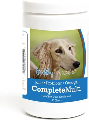 Vista 296 de Healthy Breeds Cavalier King Charles Spaniel - Multivitamínico todo en uno, completo con probióticos, glucosamina, condroitina y omegas, 60