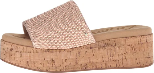 Vista 8 de Sam Edelman Womens Wendi Metallic Cork Wedge Sandals