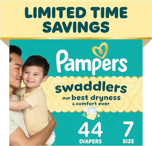 Vista 48 de Pampers Swaddlers - Pañales desechables muy suaves para bebé talla 8, 38