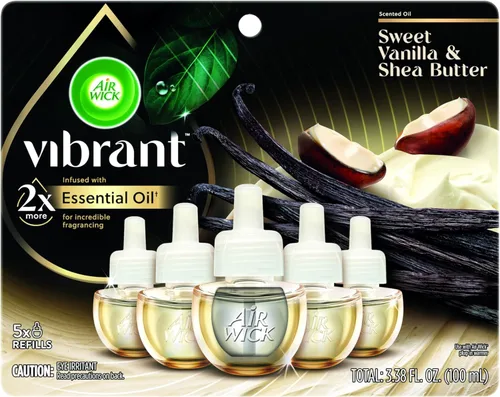 Vista 10 de Air Wick Aceites perfumados 0+4 Recarga de vainilla dulce y manteca de karité